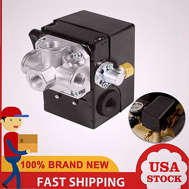 23474570 for Ingersoll RAND I-R -A Pressure Switch W/Unloader Valve Lever 4 Port