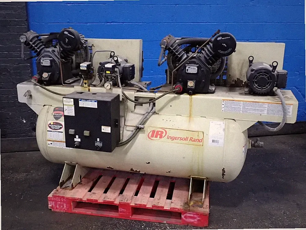 INGERSOLL RAND 2475 AIR COMPRESSOR (2) 5.5//7.5 HP 03260470006