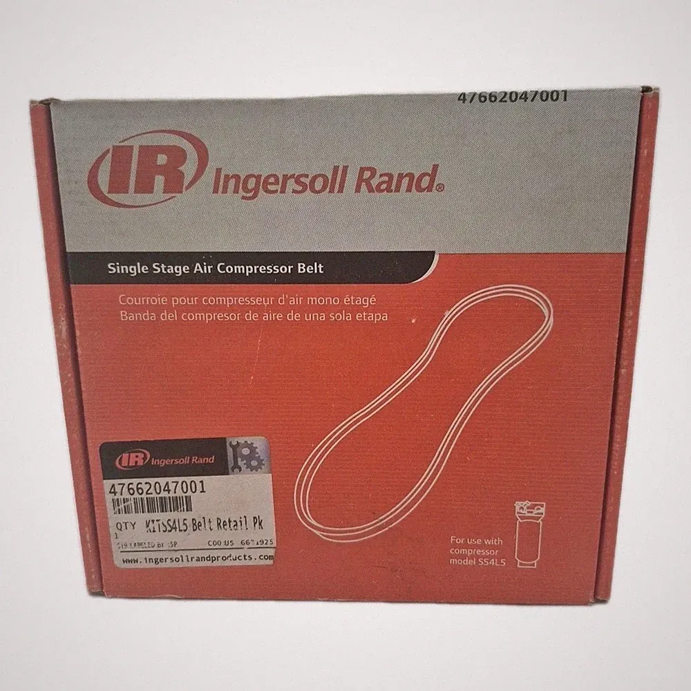 Ingersoll Rand Single-Stage Air Compressor Belt For SS4L5 #47662047001 - NEW!!!