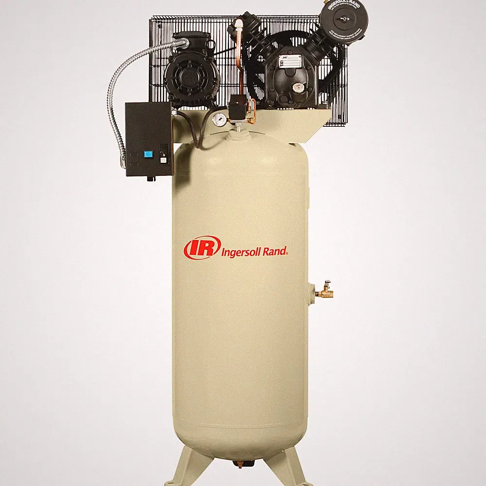Ingersoll Rand Type-30 Reciprocating Air Compressor, 5 HP, 460 Volt 3 Phase, 60